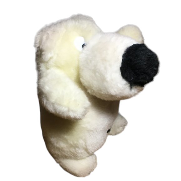 Commonwealth White Polar Bear Plush Vintage 1987 Small 6"in. Stuffed Animal RARE - Picture 6 of 10
